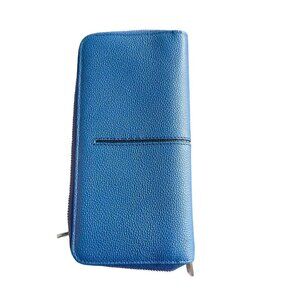 Tod's Italy Blue Zip Continental Wallet Nuova Collection, XAMQCHA1400GPA7Q11